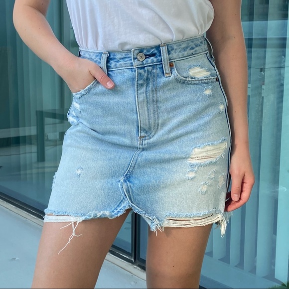 Abercrombie & Fitch Jean Skirt - Picture 1 of 4